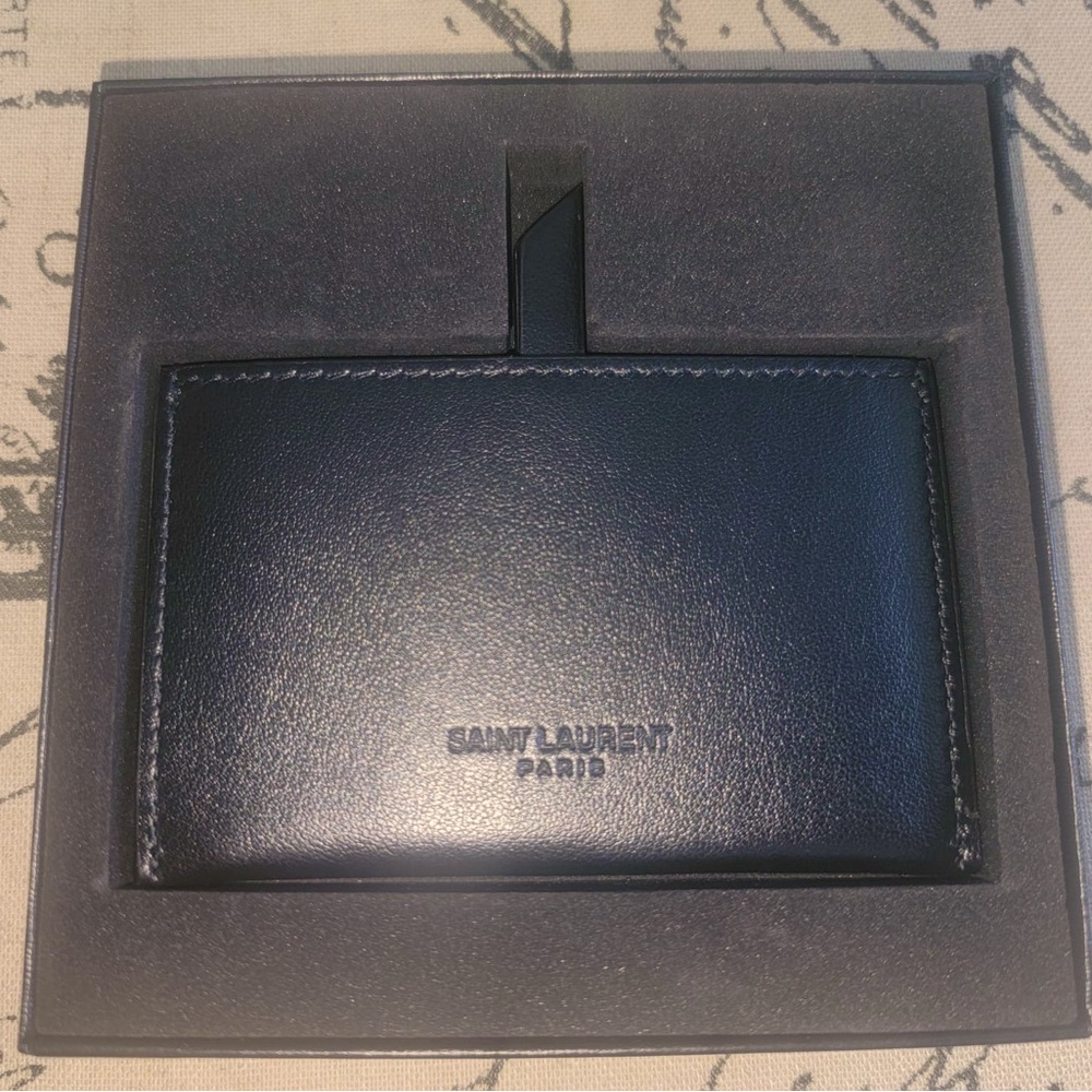 SOLD - Authentic YSL Card Holder with Mirror.